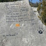 Pintada sobre Serrallonga a dalt Morro